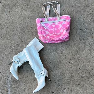 PINK BARBIE COACH BAG